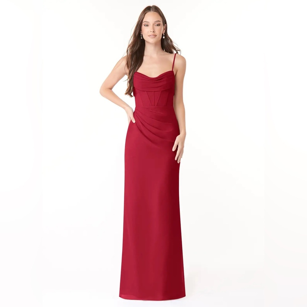 Azazie Corseted Chiffon Bridesmaid Dress